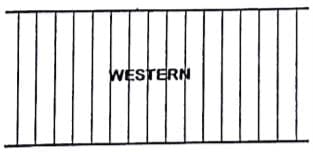 western driveway gate