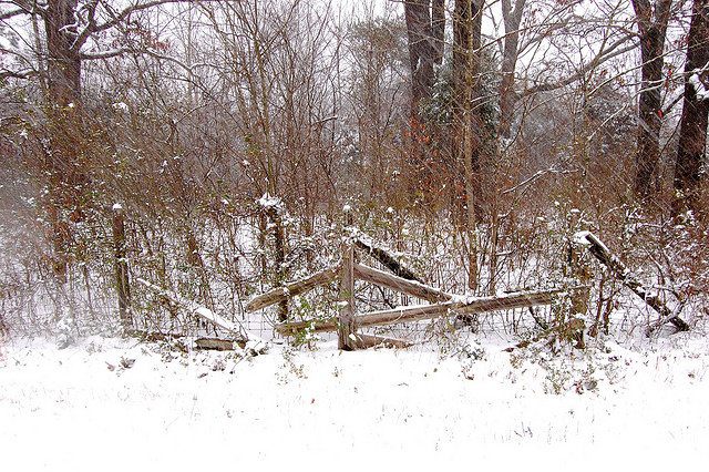winter storms fence repair 