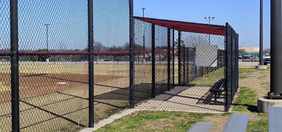 dugout fence